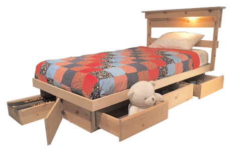3 Drawer Twin with accessories shown in the original product photograph