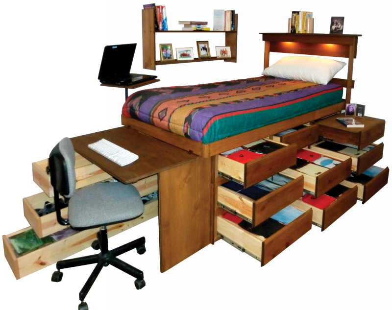 9 Drawer Twin with accessories shown in the original product photograph
